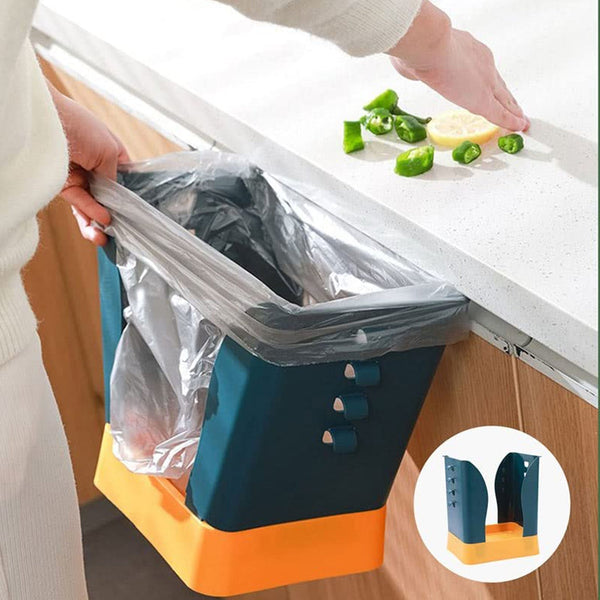 Large capacity expandable trash can for kitchen or bathroom