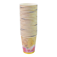 Disposable Paper Cups, Disposable Tea, Coffee Cups (24 Pcs Set / Mix Color & Design)