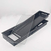 Lightweight folding BBQ grill for easy transport.