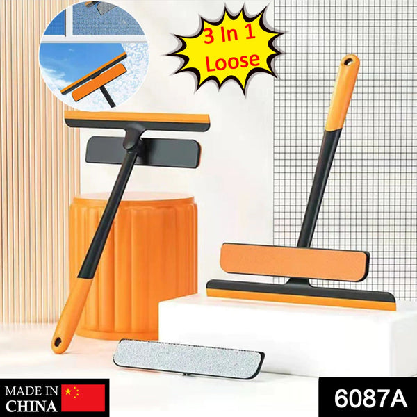 Double-sided cleaning brush for windows and mirrors